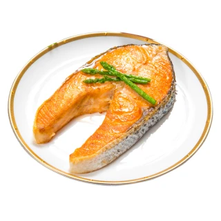 【鮮綠生活】超厚智利鮭魚切片(330g±10%/片 包冰率20% 共10片)
