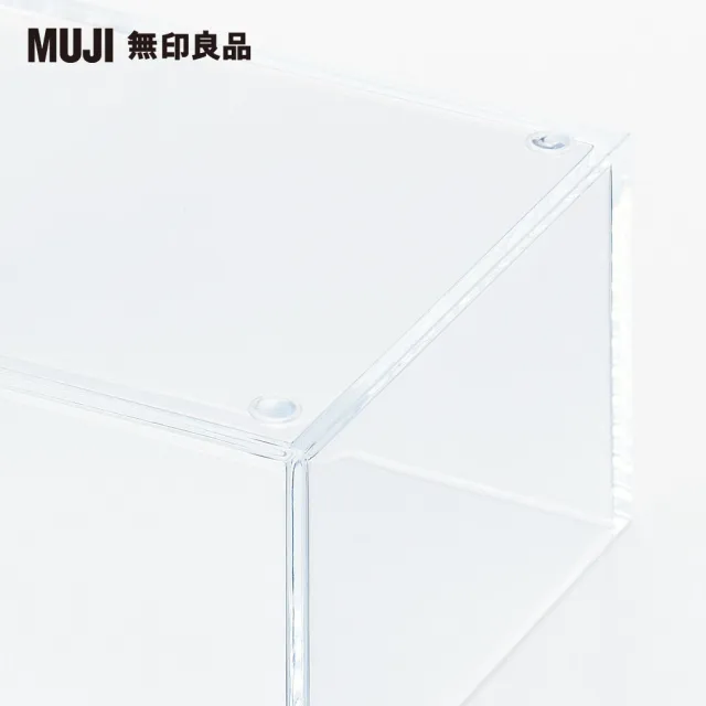 【MUJI 無印良品】壓克力桌上用面紙收納盒/面紙另售