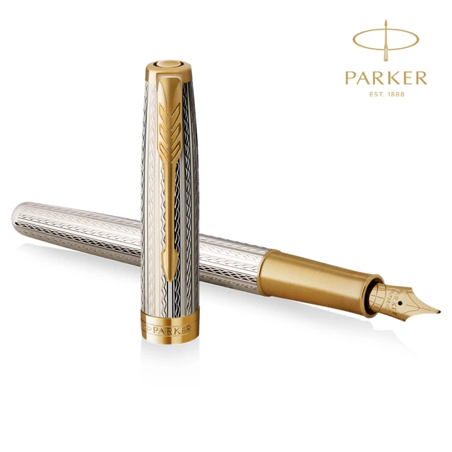 PARKER 《派克 卓爾致臻 18K F尖 純銀鋼筆》買就送派克鋼筆墨水！