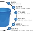 【V. GOOD】60L附蓋儲水儲物桶 4入組(大水桶 大垃圾桶 儲水桶)