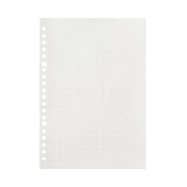 【MUJI 無印良品】自由組合活頁筆記本內頁/20孔.A5.點狀方格