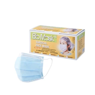 【BioMask保盾】二類外科醫療口罩 藍色 成人用 50片/盒 未滅菌(醫療級、雙鋼印、台灣製造)