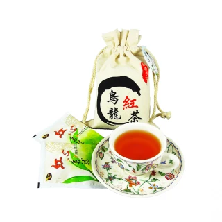 【龍源茶品】蜜香紅茶葉茶包3gx12包x1袋(文創棉袋;紅心烏龍紅茶)