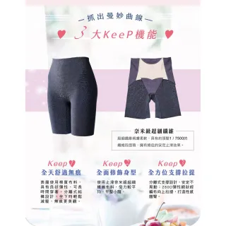【Wacoal 華歌爾】輕塑身 90高腰長褲管束褲 輕塑機能 止滑安定 NV4424NM(午夜藍)
