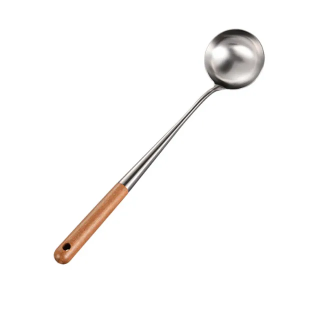 【PUSH!】廚房用品防燙不銹鋼大湯勺(D236-1)
