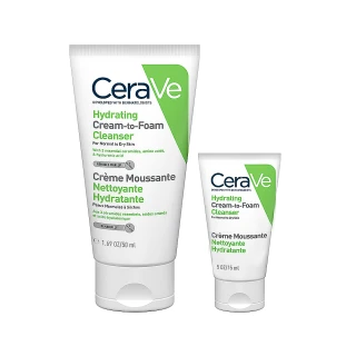 【CeraVe 適樂膚】BOM_溫和洗卸泡沫潔膚乳50ML+15ML