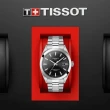 【TISSOT 天梭 官方授權】GENTLEMAN系列 80小時動力儲存 矽游絲機械腕錶 母親節 禮物(T1274071105100)