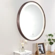 【H&R 安室家】60cm里昂 智能LED發光觸控圓型燈鏡 ZA0201(掛鏡/浴鏡/化妝鏡/鏡子)