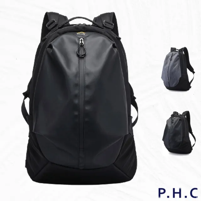 【PHC】潮流機車族後背防水包 後背包(現+預  黑色 / 灰色)