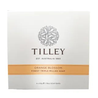 【Tilley 百年特莉】橙花香氛蔬果皂4入禮盒(50gx4入)