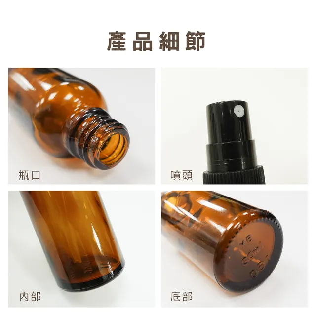 【nido 輕光撩】茶色玻璃遮光噴霧瓶30ml*20入組/贈漏斗.吸管(分裝瓶/酒精玻璃分裝瓶/噴霧玻璃瓶)