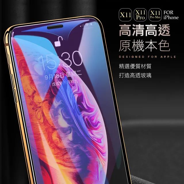 iPhone 13 Pro 6.1吋 非滿版藍紫光9H玻璃鋼化膜手機保護貼(3入 13PRO保護貼 13保護貼13鋼化膜)