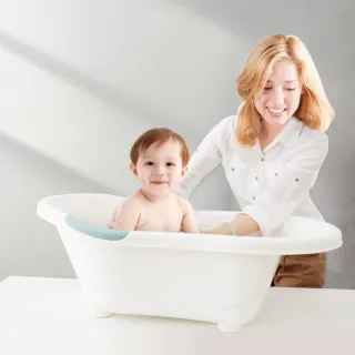 【PUKU 藍色企鵝】雙色嬰兒浴盆澡盆39L(兩色)
