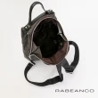 【RABEANCO】時尚系列牛皮菱形後背包(深灰)
