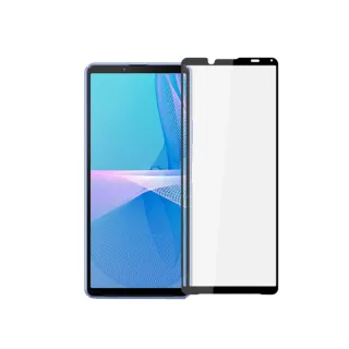 【MK馬克】SONY Xperia 10 III 高清防爆全滿版玻璃鋼化膜-黑色