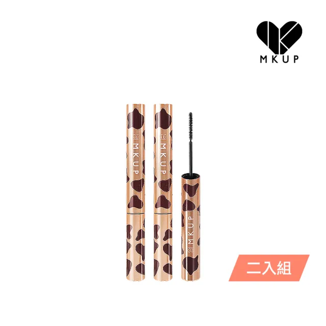 【MKUP 美咖】狠大眼睫毛膏 2.8g 2色 兩入組(效期20250619)