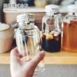 【日本星硝】日本製透明玻璃按壓式保存瓶/調味料罐2入組-500ML+300ML(日本製 玻璃 儲物罐)