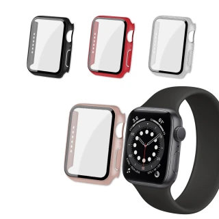 Apple Watch Series SE/6 44mm 全包覆經典系列 9H鋼化玻璃貼+錶殼(一體式保護殼)