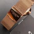【COACH】COACH蔻馳女錶型號CH00048(白色錶面玫瑰金錶殼玫瑰金色米蘭錶帶款)