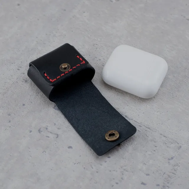 【Be Two】AirPods 真皮皮革保護套(設計師手縫 台灣設計製造)