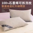 【LooCa】100%石墨烯遠紅外線光波助眠枕頭1入(可拆/水洗)