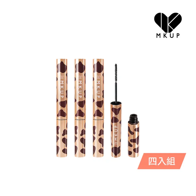 【MKUP 美咖 狠大眼睫毛膏】2色 2.8g(四入組)