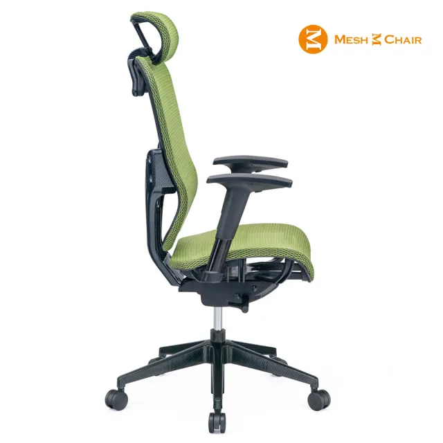 【Mesh 3 Chair】華爾滋人體工學網椅-附頭枕-蘋果綠(人體工學椅、網椅、電腦椅)