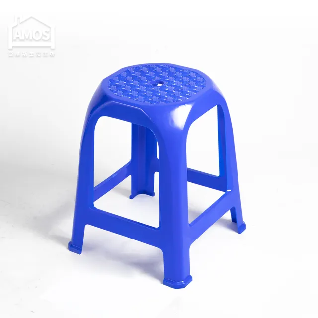 【AMOS 亞摩斯】10入-台灣製透氣塑膠椅/高賓椅/辦桌椅(辦桌椅 塑膠椅 高賓椅)
