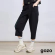 【gozo】配色拼接顯瘦七分褲(兩色)