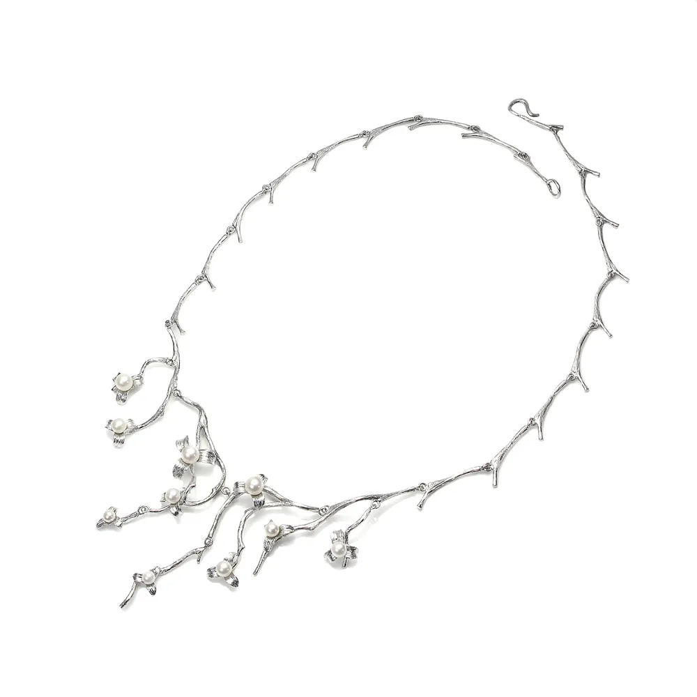 【大東山珠寶】輕奢專屬系列 燦爛煙花樹 925銀 珍珠項鍊(時尚珍珠)
