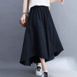 【ACheter】日本名古屋寬鬆壓褶棉麻原色長吊帶裙#109437+109957+109956現貨+預購(3款任選)