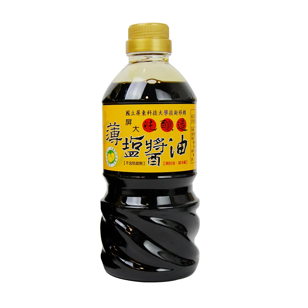 【屏大】非基改薄鹽醬油(560ml/瓶)