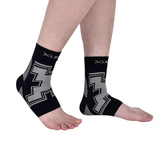 【Leader X】薄型透氣 襪套式壓力護腳踝 踝套(XW-06 台灣製 襪套式 高彈性加壓 2只入)
