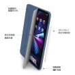 【Pipetto】2022 第4/3代 11吋 Origami多角度多功能透明背蓋保護套 海軍藍(iPad Pro 11吋)