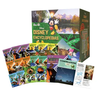 【Disney 迪士尼】探索世界百科全書套裝-英文版18冊+迪士尼收納盒(繪本/認知學習/學習玩具/安撫玩具)