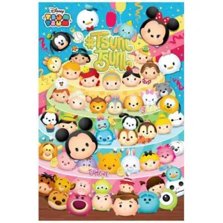 【HUNDRED PICTURES 百耘圖】Disney Tsum Tsum 超可愛大集合拼圖1000片(迪士尼)