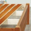 【文創集】巴威  現代5尺雙人實木收納雙層床台組合(雙層床台＋床底收納櫃)