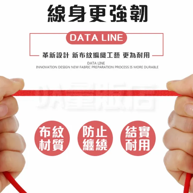 2.1A 鋁合金充電線快充線傳輸線(iPhone Type C 安卓-黑色款)