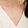 【SOPHIA 蘇菲亞珠寶】14K玫瑰金 Feminin系列_柔美桂冠 珍珠套鍊