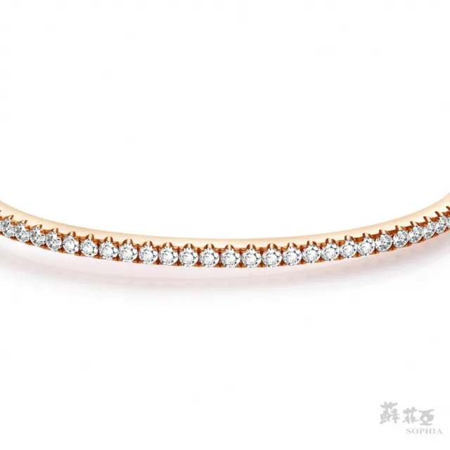 【蘇菲亞珠寶】18K玫瑰金 艾拉托 鑽石手環