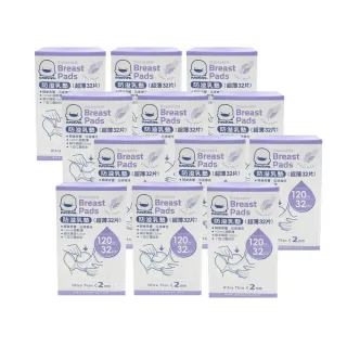 【Piyo Piyo 黃色小鴨】天使羽翼超薄防溢乳墊32入 12盒