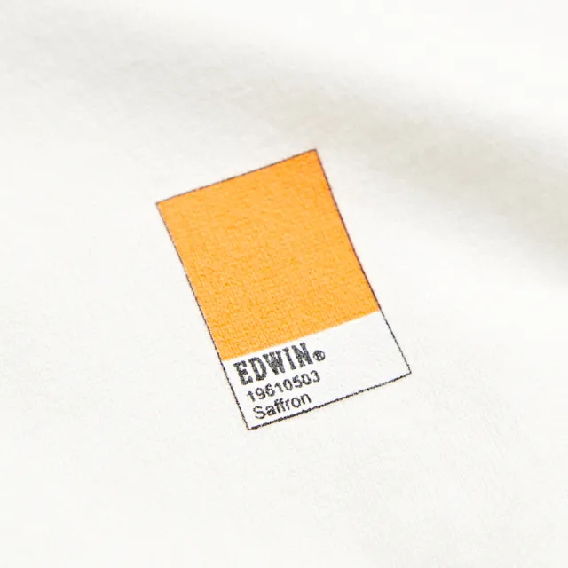 【EDWIN】男裝 PLUS+ 色票短袖T恤(白色)