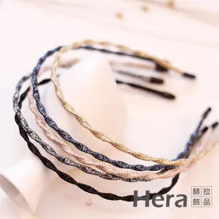 【HERA 赫拉】韓版流行款超細布質波浪髮箍-五色(髮飾 髮箍)