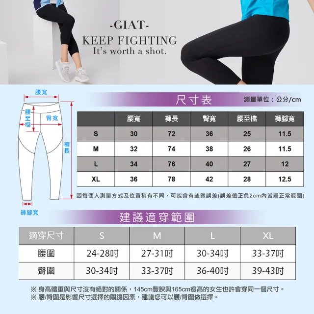 【GIAT】台灣製UV排汗側口袋機能壓力褲(八分馴魂款 S-XL)