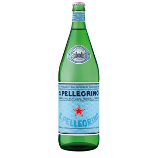 福利品/即期品【S.Pellegrino 聖沛黎洛】-天然氣泡礦泉水(1000ml X 12瓶)