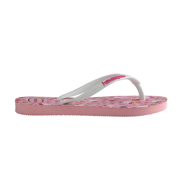 【havaianas 哈瓦仕】拖鞋 女鞋 凱蒂貓 Slim Hell夾腳拖o Kitty 馬卡龍粉 4145748-5217W