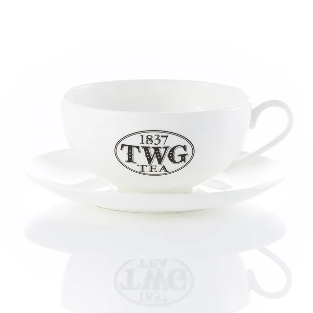 【TWG Tea】摩洛哥薄荷綠茶茗茶禮物組(摩洛哥薄荷綠茶/多款茗茶 100g/罐+早茶杯盤組+瀘茶網+茶棒糖)