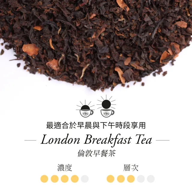 【TWG Tea】倫敦早餐茶茶包禮物組(倫敦早餐茶 紅茶 15包/盒+馬克杯+茶碟+茶棒糖)