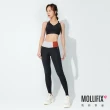 【Mollifix 瑪莉菲絲】TRULY小尻長腿撞色訓練褲、瑜珈服、Legging(黑+灰)