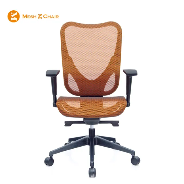 【Mesh 3 Chair】華爾滋人體工學網椅-無頭枕-亮橘(人體工學椅、網椅、電腦椅)